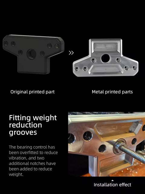 Mellow DIY Millennium Machines Milo v1.5 Metal Parts ,The bearing Needs To Be Pressed Into The Bearing Hole For a Tight