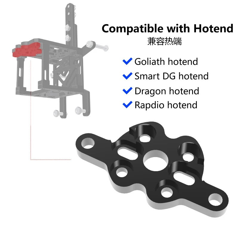 Mellow Alll Metal CNC ZeroG Printhead Bracket For Goliath Crazy Dragon Hotend Sherpa Extruder Mini Mercury Ender 5 S1 3D Printer