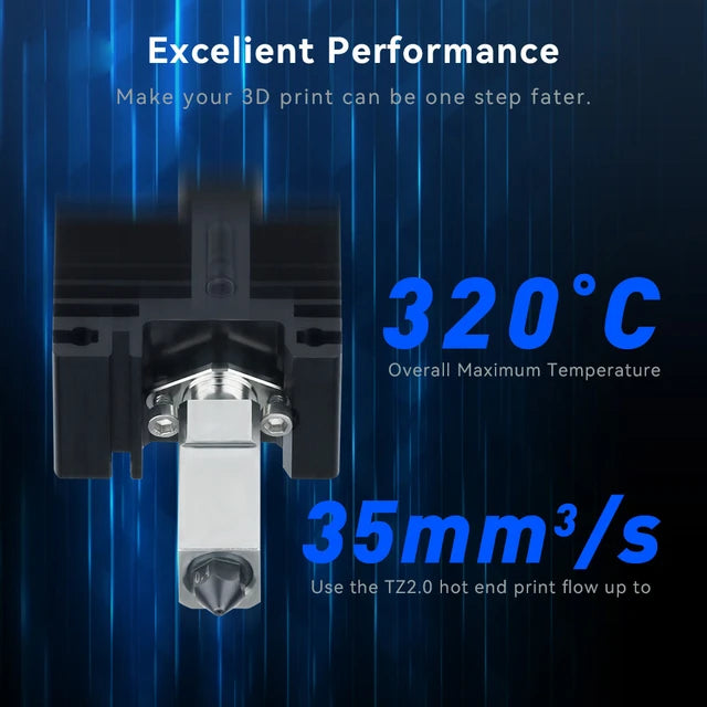 Mellow TZ 2.0 Hotend anti-collision For upgrade Bambu Lab X1 X1CP1P P1S Voron Blv 3D printer