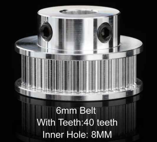 Mellow 3D Printer Parts 40 Teeth 2GT Timing Pulley Bore 8mm / 12mm For Width 6mm GT2 Gates Timing Belt 40Teeth 40T