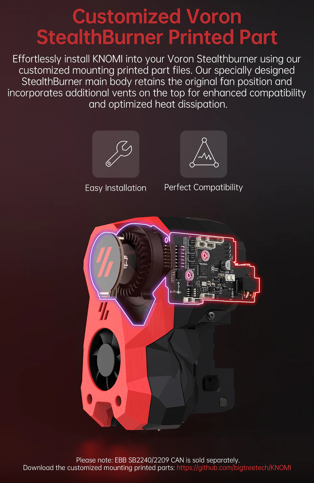 BIGTREETECH KNOMI V1.0 For Voron Stealthburner