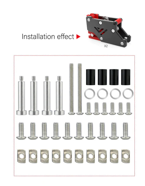 Mellow CNC VzBot 330 AWD Motor Mount and Y-axis Gantry Hardware Kit