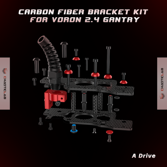 Carbon Fiber Bracket Kit for Voron2.4 Gantry