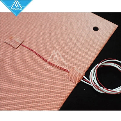 VZBOT Material!Silicone Heater Pad 310x310mm for Creality CR10 3D Printer Heated Bed w/Screw Holes Adhesive Backing & Sensor