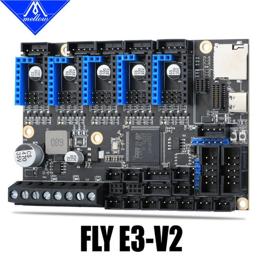 Mellow 5 Axis FLY E3 V2.0 32Bit 168MHz Control Board RRF/Klipper Firmware TMC2209 UART 3D Printer Parts For Ender 3/5 Pro
