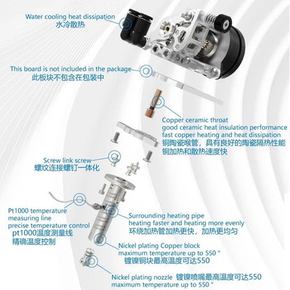 Mellow CNC All Metal Vz-Hextrudort-Low/WC Extruder One Shaft Twirl Gear For VzBoT 330 VZ235 HevORT 3D Printer 1st gen