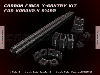 Carbon Fiber Tube Y-Axis Kit for Voron 2.4 R2