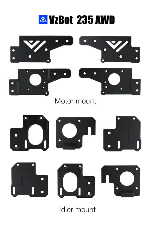 Mellow CNC Aluminum AWD Motor Mounts VzBot Vz235