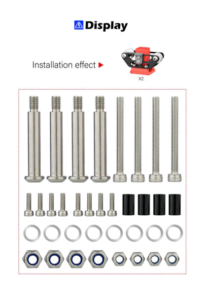 Mellow CNC VzBot 235 AWD Motor Mount and Y-axis Gantry Hardware Kit