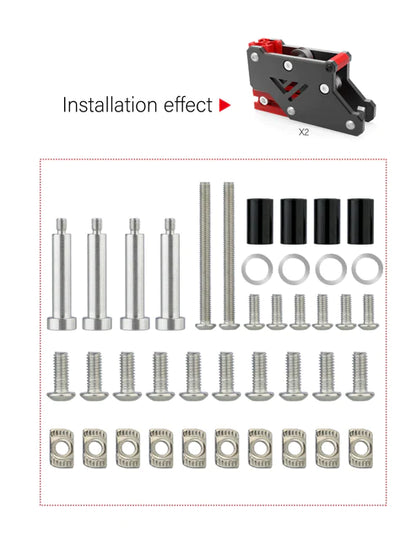 Mellow CNC VzBot 330 AWD Motor Mount and Y-axis Gantry Hardware Kit