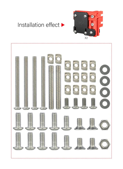 Mellow CNC VzBot 330 AWD Motor Mount and Y-axis Gantry Hardware Kit